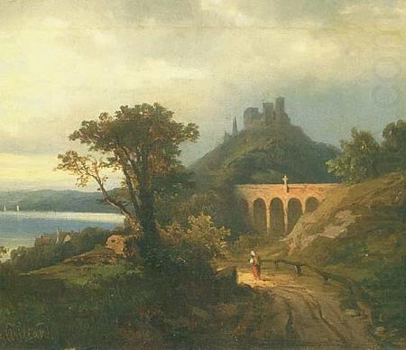 Johann Koler Italian landscape china oil painting image